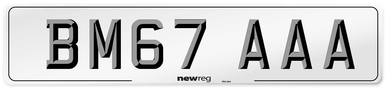 BM67 AAA Number Plate from New Reg